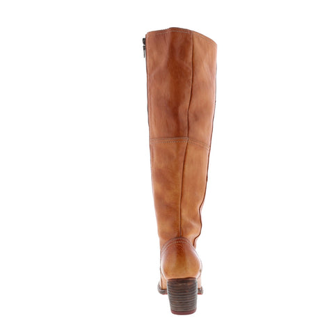 Bed Stu Kennice F393037 Womens Brown Leather Zipper Knee High Boots
