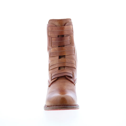 Bed Stu Catty F393039 Womens Brown Leather Zipper Casual Dress Boots
