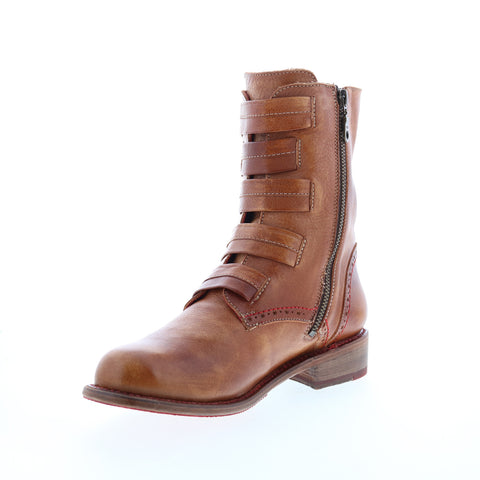 Bed Stu Catty F393039 Womens Brown Leather Zipper Casual Dress Boots