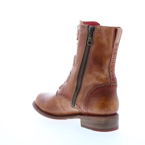 Bed Stu Catty F393039 Womens Brown Leather Zipper Casual Dress Boots
