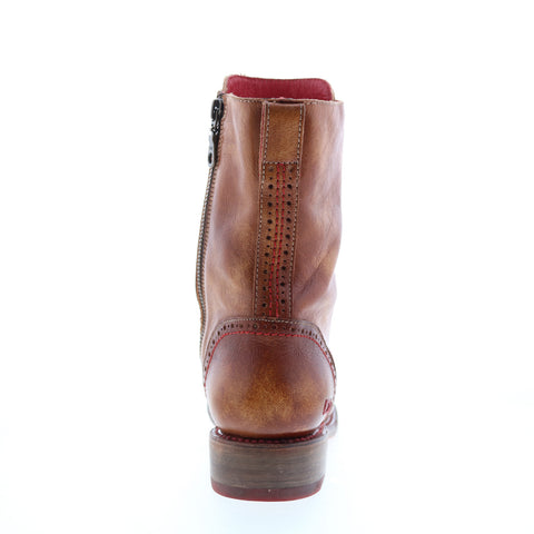 Bed Stu Catty F393039 Womens Brown Leather Zipper Casual Dress Boots