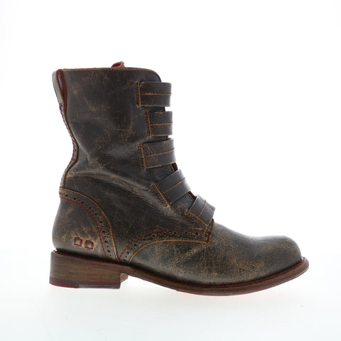 Bed Stu Catty F393039 Womens Brown Leather Zipper Casual Dress Boots