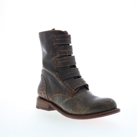 Bed Stu Catty F393039 Womens Brown Leather Zipper Casual Dress Boots