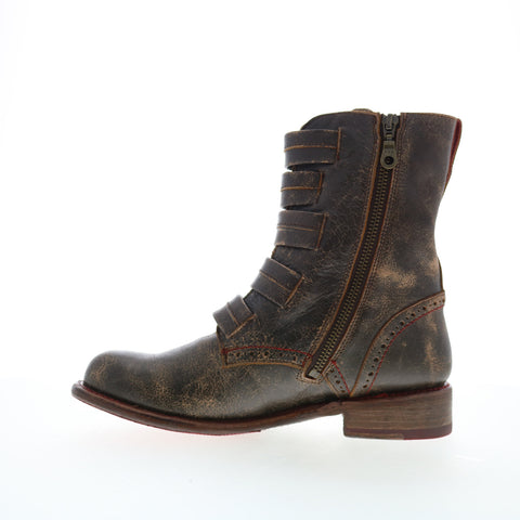 Bed Stu Catty F393039 Womens Brown Leather Zipper Casual Dress Boots