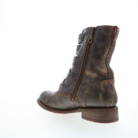 Bed Stu Catty F393039 Womens Brown Leather Zipper Casual Dress Boots