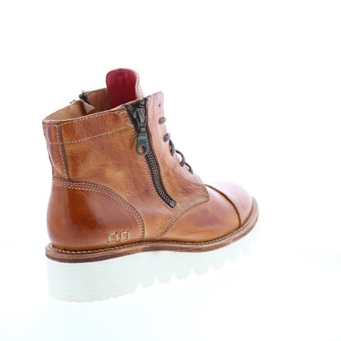 Bed Stu Bonnie III F393057 Womens Brown Leather Zipper Ankle & Booties Boots