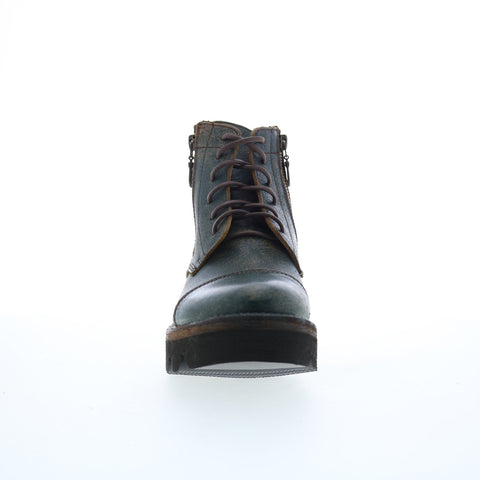 Bed Stu Bonnie III F393057 Womens Green Leather Ankle & Booties Boots