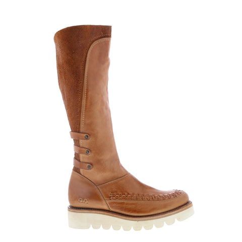Bed Stu Yoko F393125 Womens Brown Leather Zipper Knee High Boots