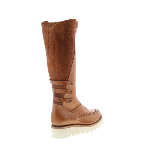 Bed Stu Yoko F393125 Womens Brown Leather Zipper Knee High Boots