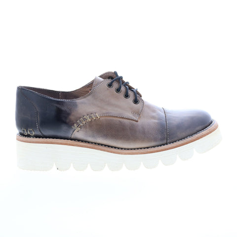 Bed Stu Planet F395500 Womens Brown Leather Oxfords & Lace Ups Casual Shoes