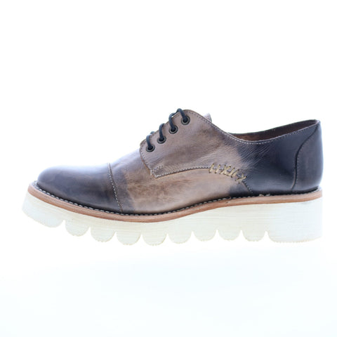 Bed Stu Planet F395500 Womens Brown Leather Oxfords & Lace Ups Casual Shoes