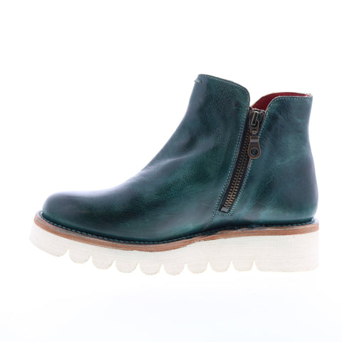Bed Stu Lydyi F395501 Womens Green Leather Zipper Casual Dress Boots