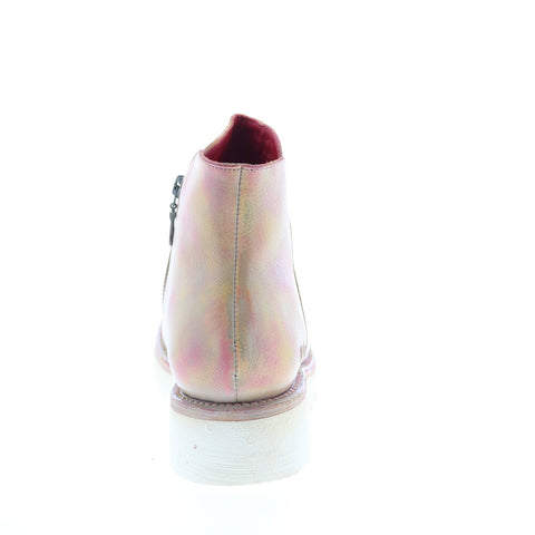 Bed Stu Lydyi F395501 Womens Pink Leather Zipper Casual Dress Boots