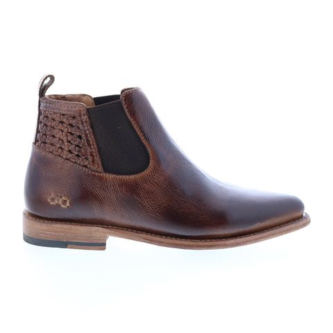 Bed Stu Rove F397005 Womens Brown Leather Slip On Chelsea Boots