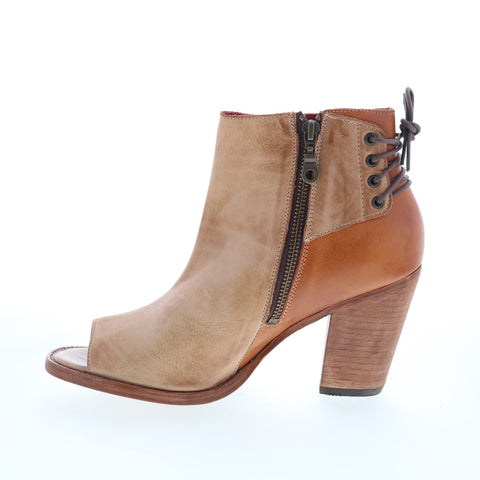 Bed Stu Angelique F399023 Womens Brown Leather Lace Up Ankle & Booties Boots