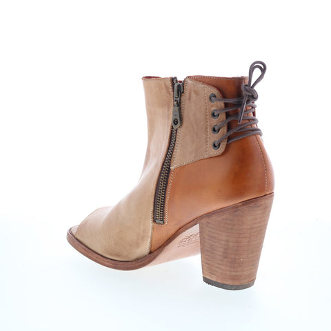 Bed Stu Angelique F399023 Womens Brown Leather Lace Up Ankle & Booties Boots