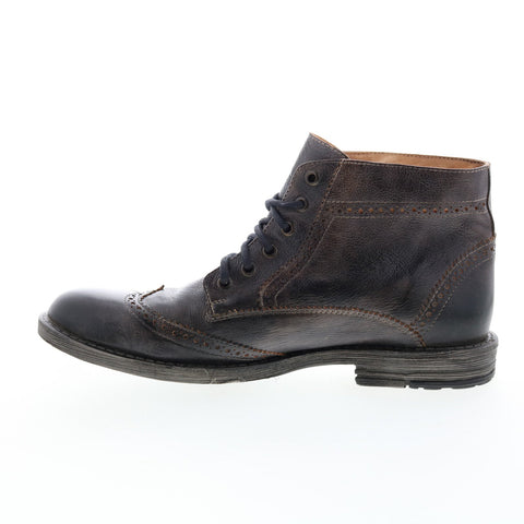 Bed Stu Fearless F414028 Mens Gray Leather Lace Up Chukkas Boots