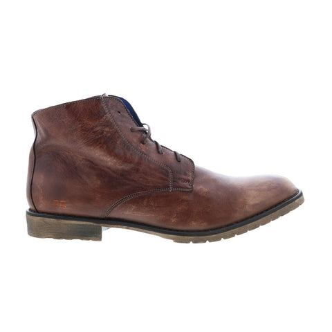 Bed Stu Hoover II F414032 Mens Brown Leather Lace Up Casual Dress Boots