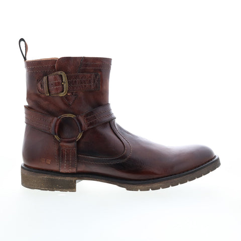 Bed Stu Simon F414036 Mens Brown Leather Zipper Casual Dress Boots