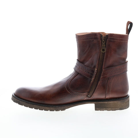Bed Stu Simon F414036 Mens Brown Leather Zipper Casual Dress Boots