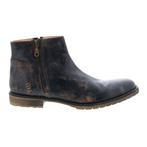 Bed Stu Billy II F414037 Mens Black Leather Zipper Casual Dress Boots