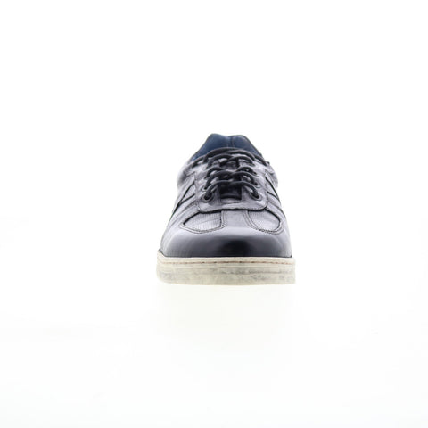 Bed Stu Muller F422004 Mens Blue Leather Lace Up Lifestyle Sneakers Shoes