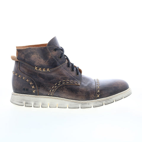Bed Stu Bowrey II F423002 Mens Brown Leather Lace Up Casual Dress Boots