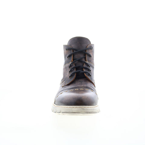 Bed Stu Bowrey II F423002 Mens Brown Leather Lace Up Casual Dress Boots