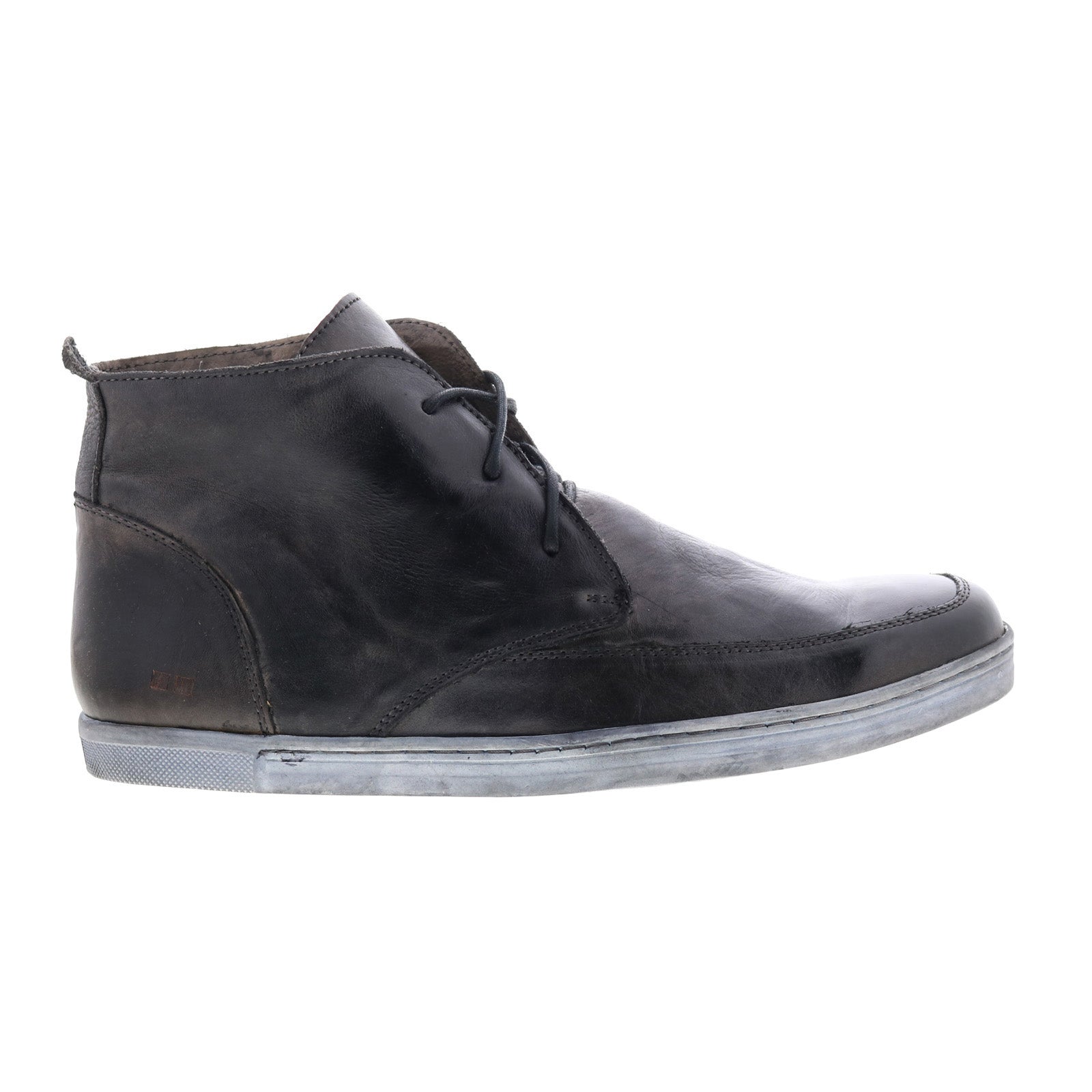 Bed Stu Duke II F437514 Mens Gray Leather Lace Up Casual 