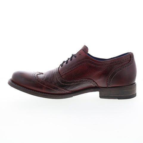 Bed Stu Corsico F460008 Mens Red Oxfords & Lace Ups Wingtip & Brogue Shoes