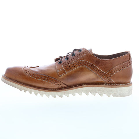 Bed Stu Larino Wing II F461511 Mens Brown Oxfords Wingtip & Brogue Shoes