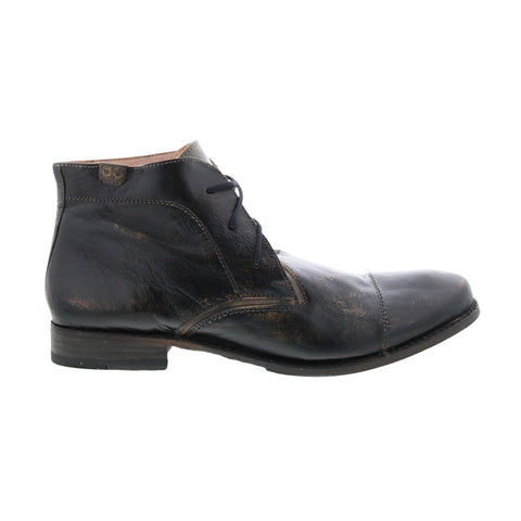 Bed Stu Tole II F461514 Mens Black Leather Lace Up Casual Dress Boots