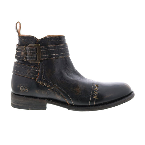 Bed Stu Gruto F473006 Mens Black Leather Hook & Loop Casual Dress Boots