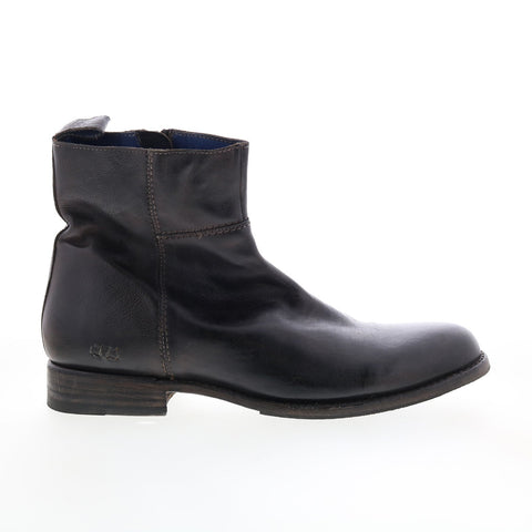 Bed Stu Kaldi F479015 Mens Black Leather Zipper Casual Dress Boots