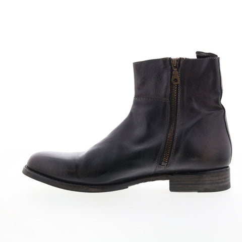 Bed Stu Kaldi F479015 Mens Black Leather Zipper Casual Dress Boots
