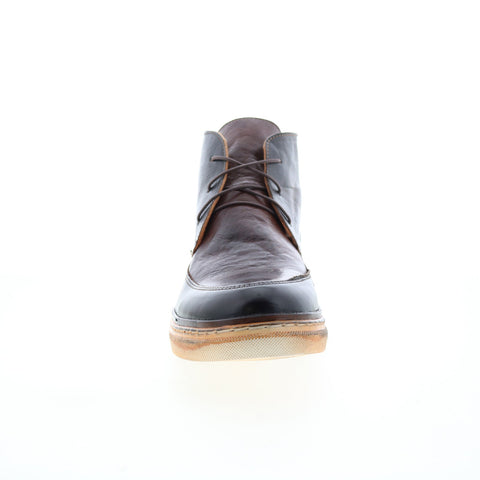 Bed Stu Duke F481002 Mens Black Leather Lace Up Casual Dress Boots