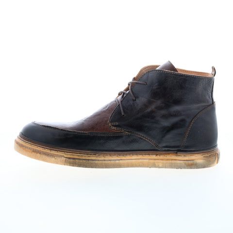 Bed Stu Duke F481002 Mens Black Leather Lace Up Casual Dress Boots