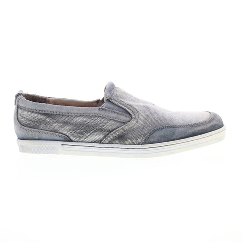 Bed Stu Bluegill F482000 Mens Gray Suede Slip On Lifestyle Sneakers Shoes