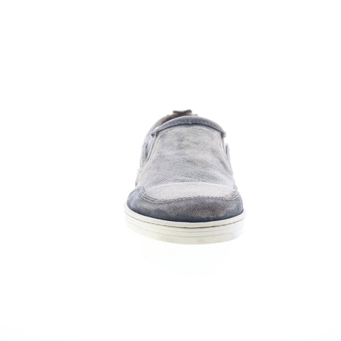 Bed Stu Bluegill F482000 Mens Gray Suede Slip On Lifestyle Sneakers Shoes