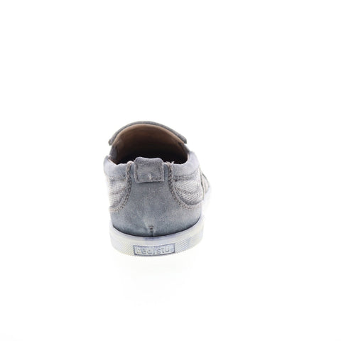 Bed Stu Bluegill F482000 Mens Gray Suede Slip On Lifestyle Sneakers Shoes