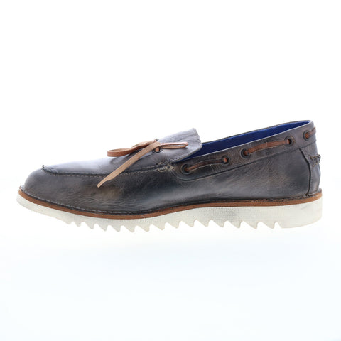 Bed Stu Albatross F485002 Mens Brown Leather Loafers & Slip Ons Boat Shoes