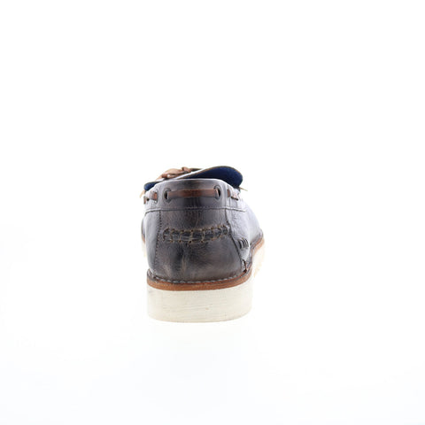 Bed Stu Albatross F485002 Mens Brown Leather Loafers & Slip Ons Boat Shoes