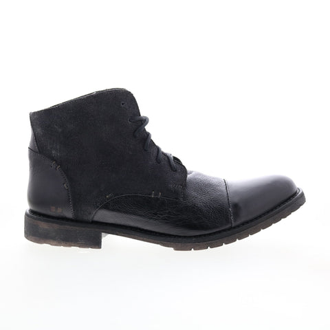 Bed Stu Dreck F496013 Mens Black Leather Lace Up Casual Dress Boots