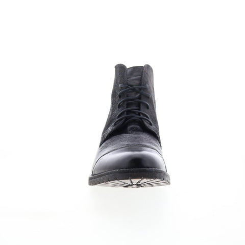 Bed Stu Dreck F496013 Mens Black Leather Lace Up Casual Dress Boots