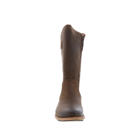 Born Tonic F51926 Womens Brown Leather Zipper Knee High Boots
