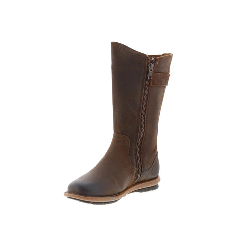 Born Tonic F51926 Womens Brown Leather Zipper Knee High Boots