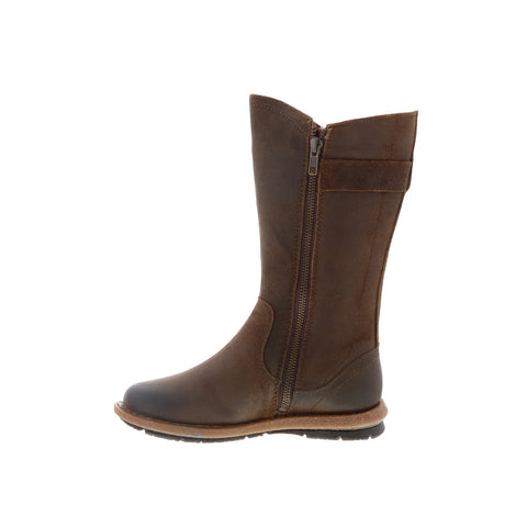 Born Tonic F51926 Womens Brown Leather Zipper Knee High Boots