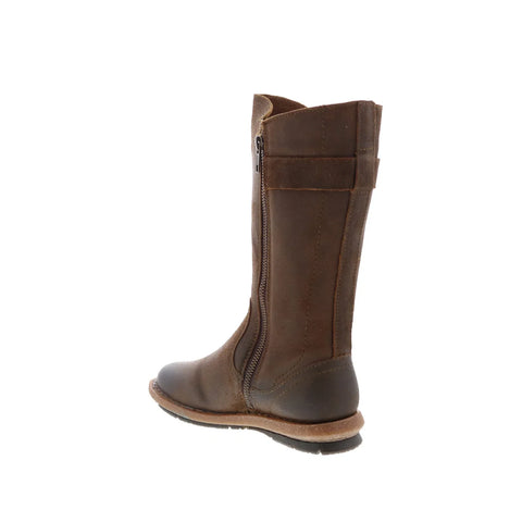 Born Tonic F51926 Womens Brown Leather Zipper Knee High Boots