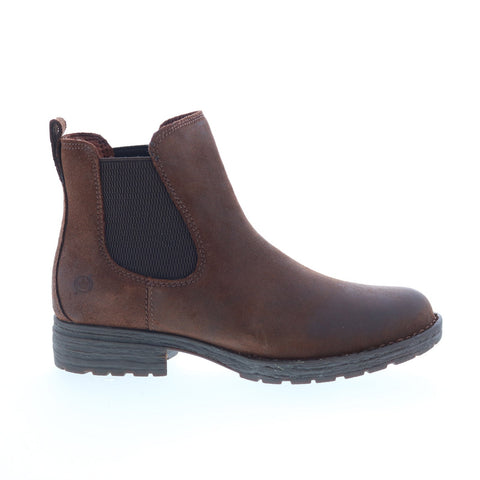 Born Cove F55523 Womens Brown Leather Slip On Chelsea Boots