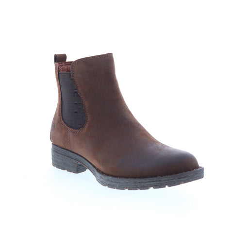 Born Cove F55523 Womens Brown Leather Slip On Chelsea Boots